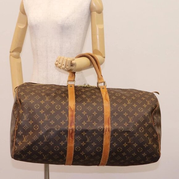 LOUIS VUITTON Monogram Keepall 55 Boston Bag - Picture 1 of 16